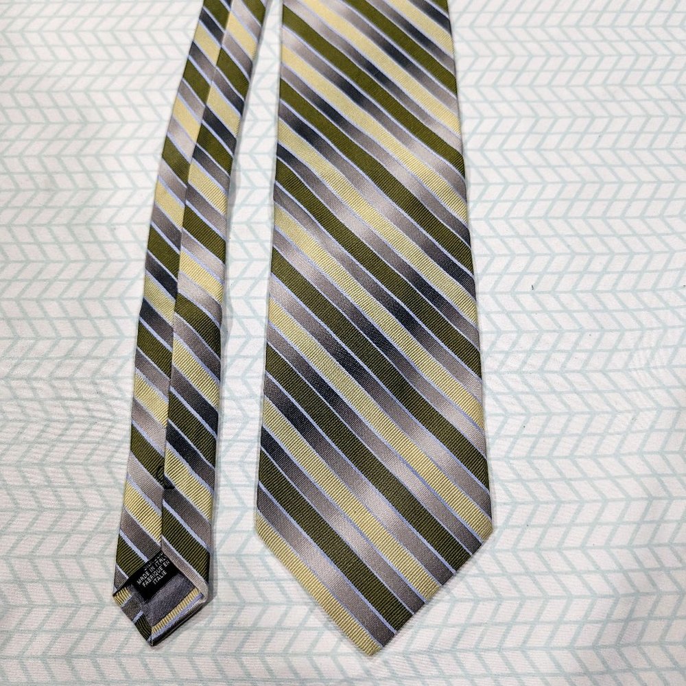 Pavone Mens Silk Tie Striped